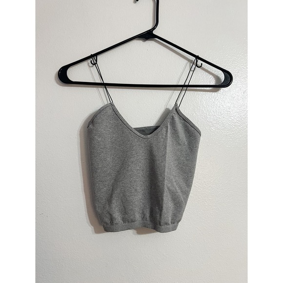 Free People Tops - FREE PEOPLE NWOT BRAMI XS/S gray heathered cami strapless crop